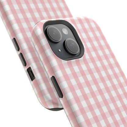 Impact-Resistant Cases -Pink Gingham