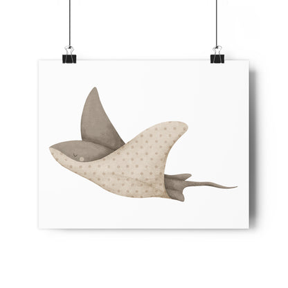 Giclée Art Print Watercolor Memories of Dreams Sting Ray