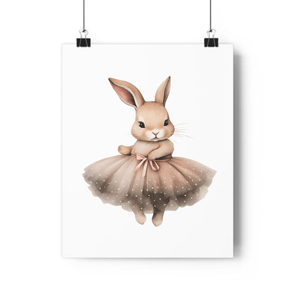 Giclée Art Print Watercolor Ballerina Bunnies 3