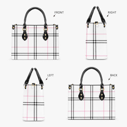 Structured Handbag- Preppy Pink Plaid