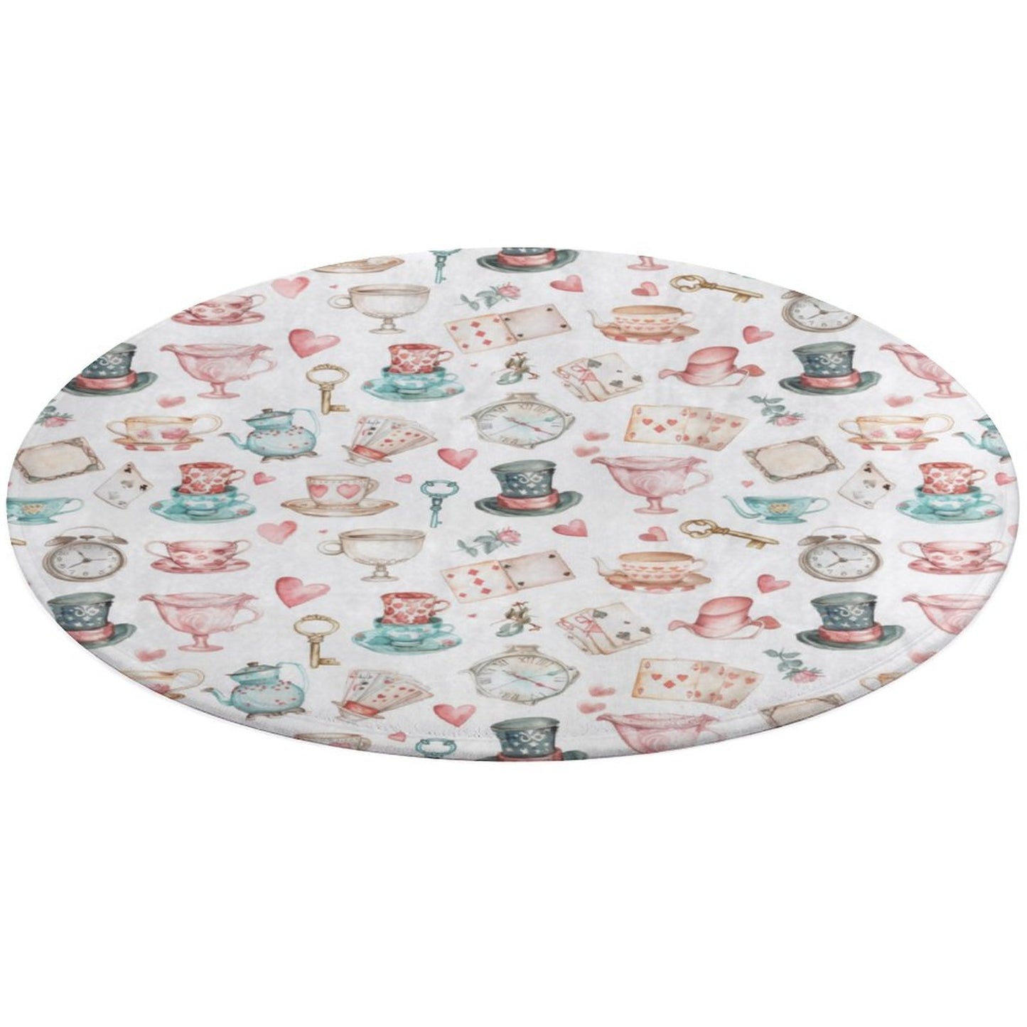 Round Bath Mat- Watercolor Wonderland