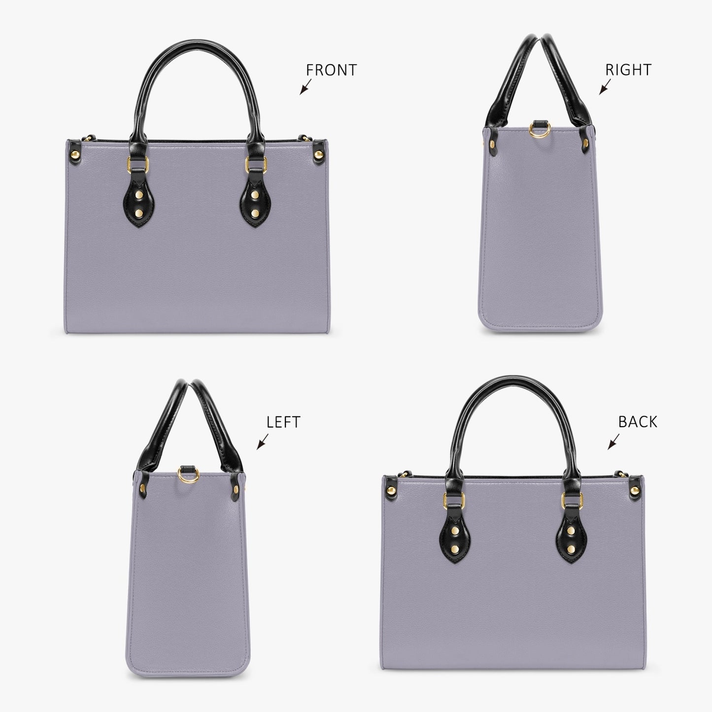 Structured Handbag- Stormy Purple