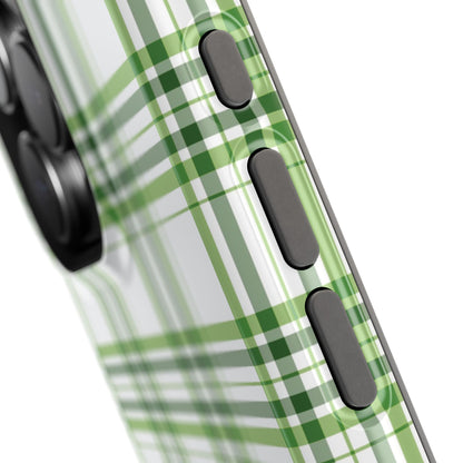 Impact-Resistant Phone Case -St. Patrick's Day Plaid