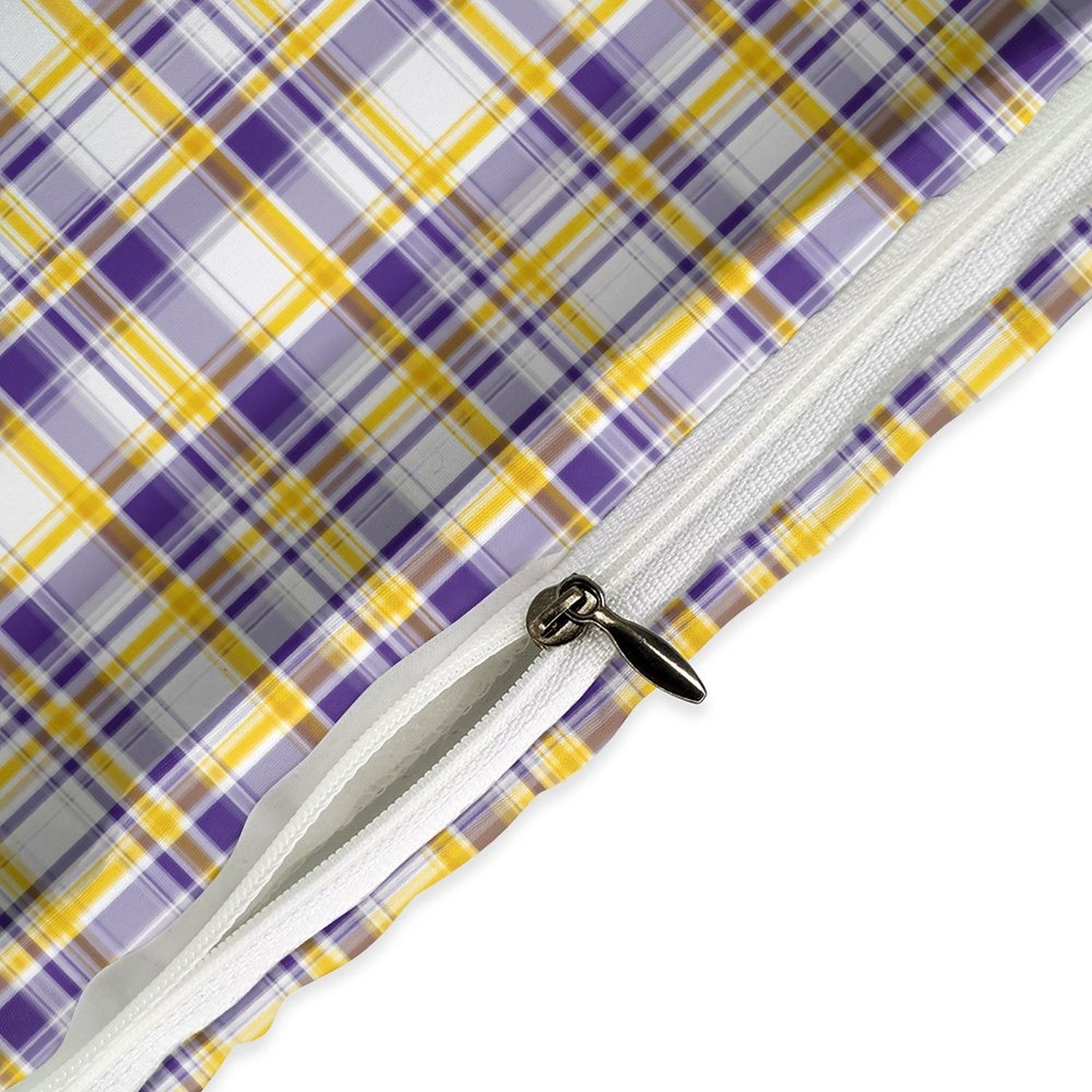 Tiger Plaid 3-Piece Reversible Duvet Cover & Pillow Sham Set – Twin