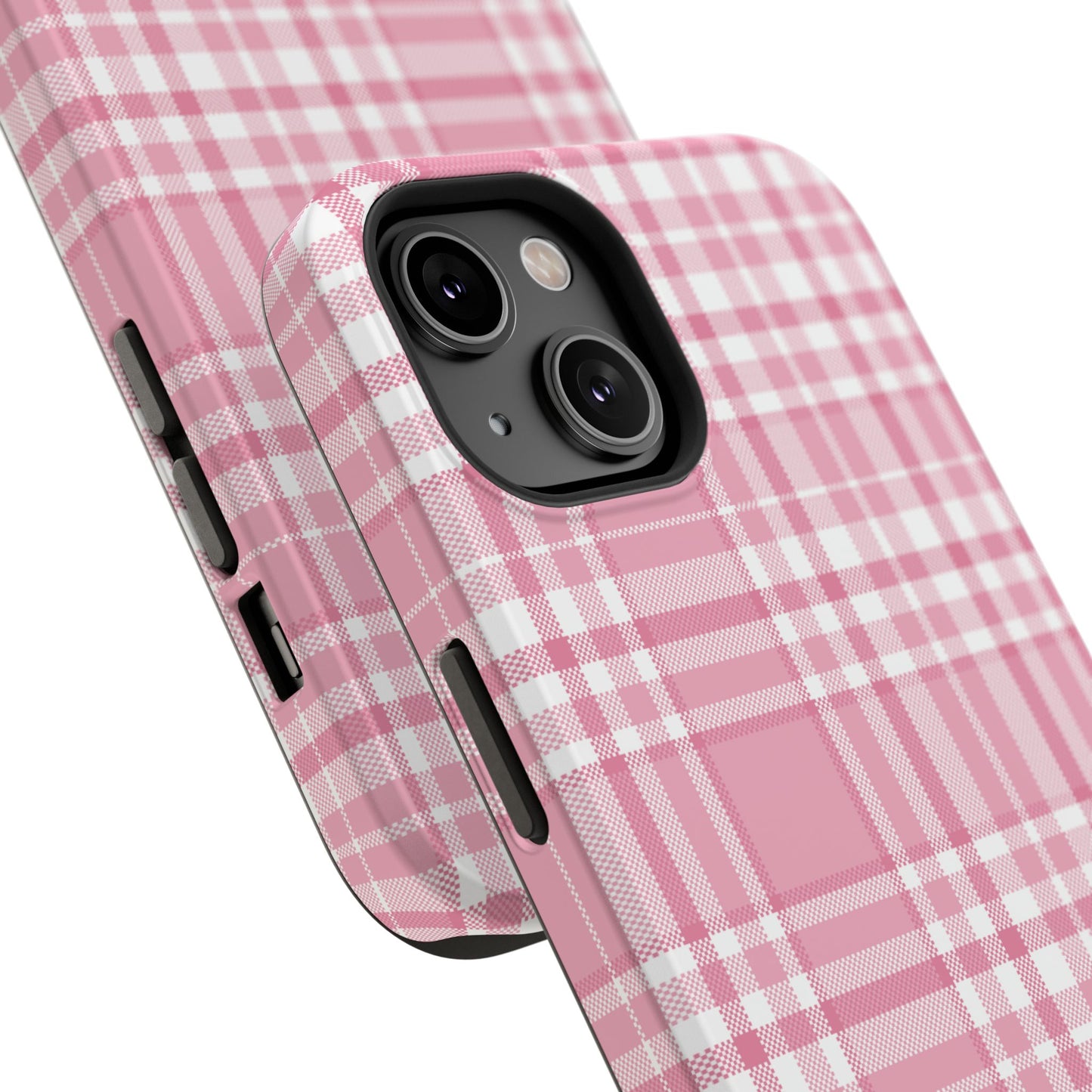 Impact-Resistant Phone Case - Easter Plaid Pink