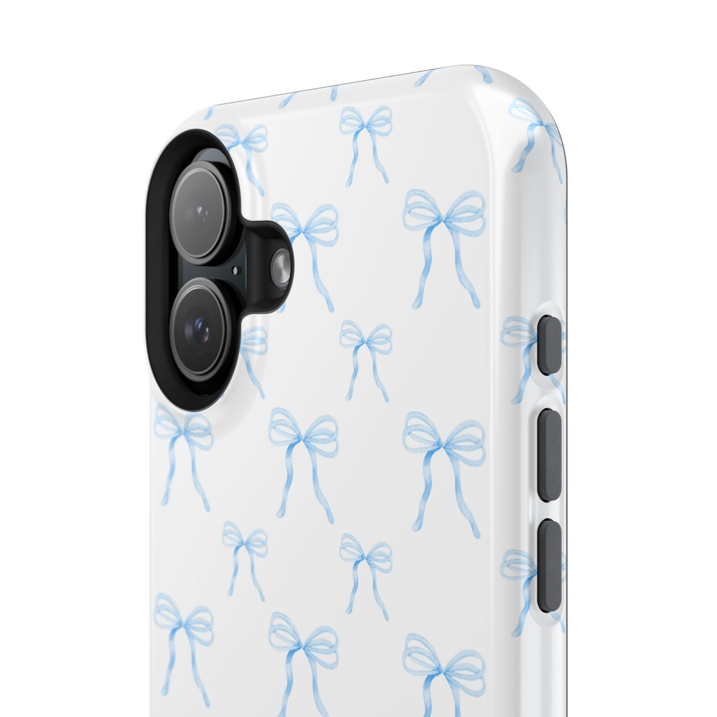 Coquette Blue Bows Impact-Resistant Phone Cases