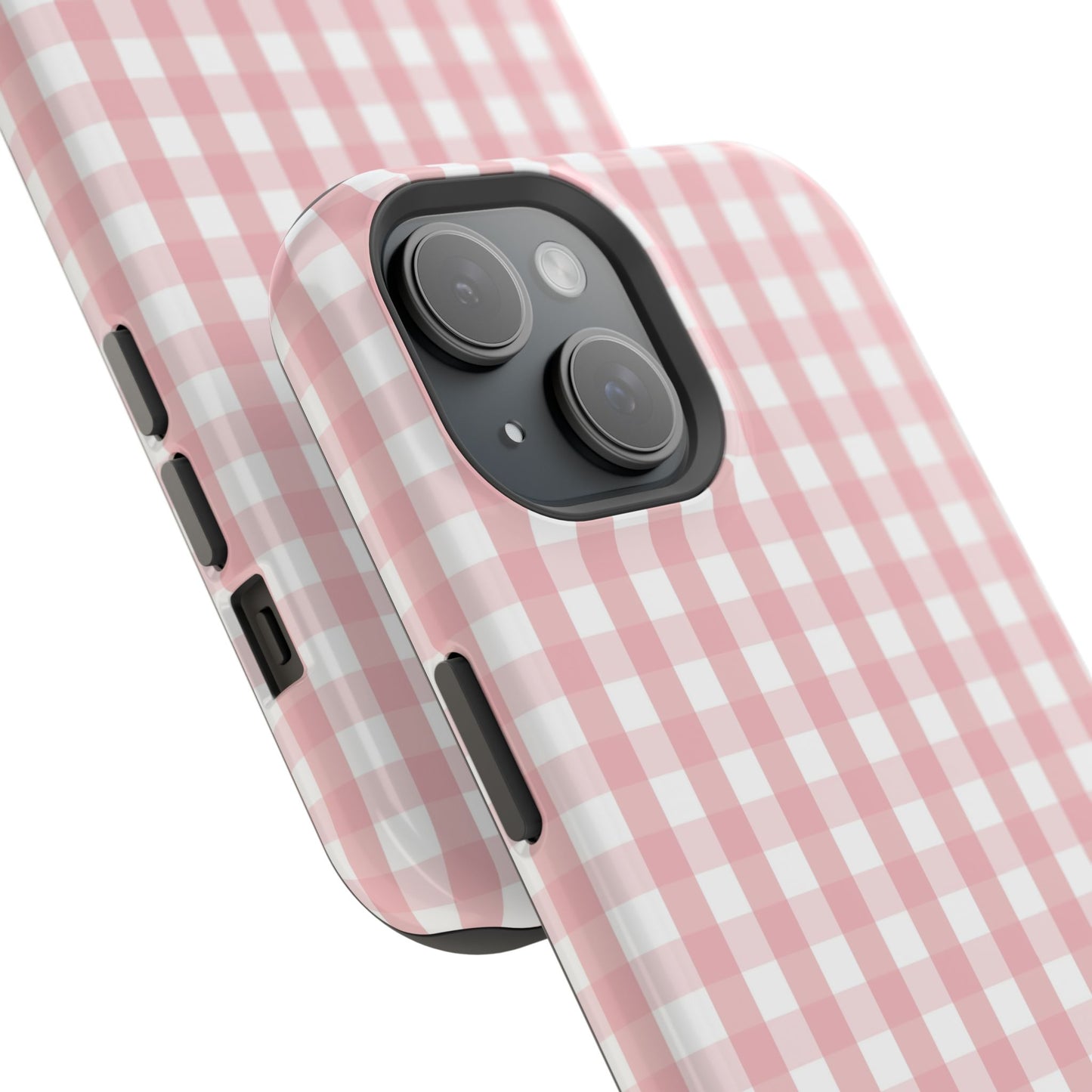 Impact-Resistant Cases -Pink Gingham