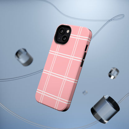 Impact-Resistant Phone Case -Girly Plaid