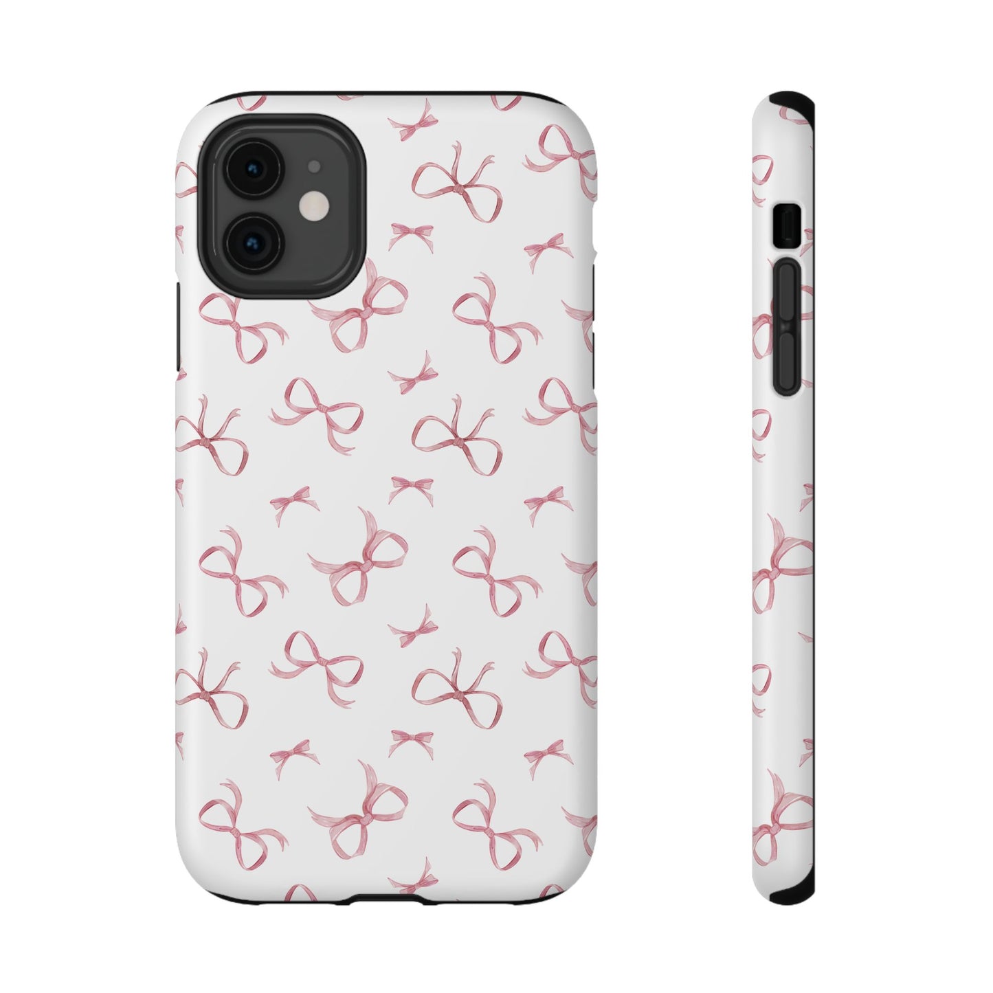 Impact-Resistant Phone Case - Coquette Bows Pink