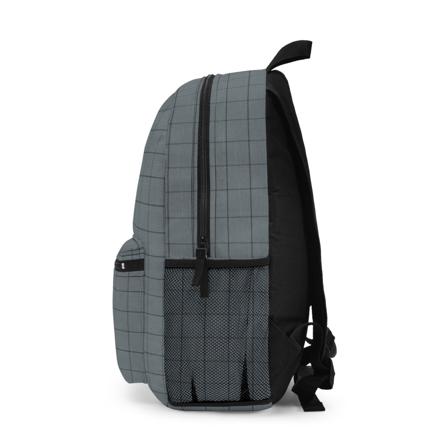 Backpack- Grid Blue and Black