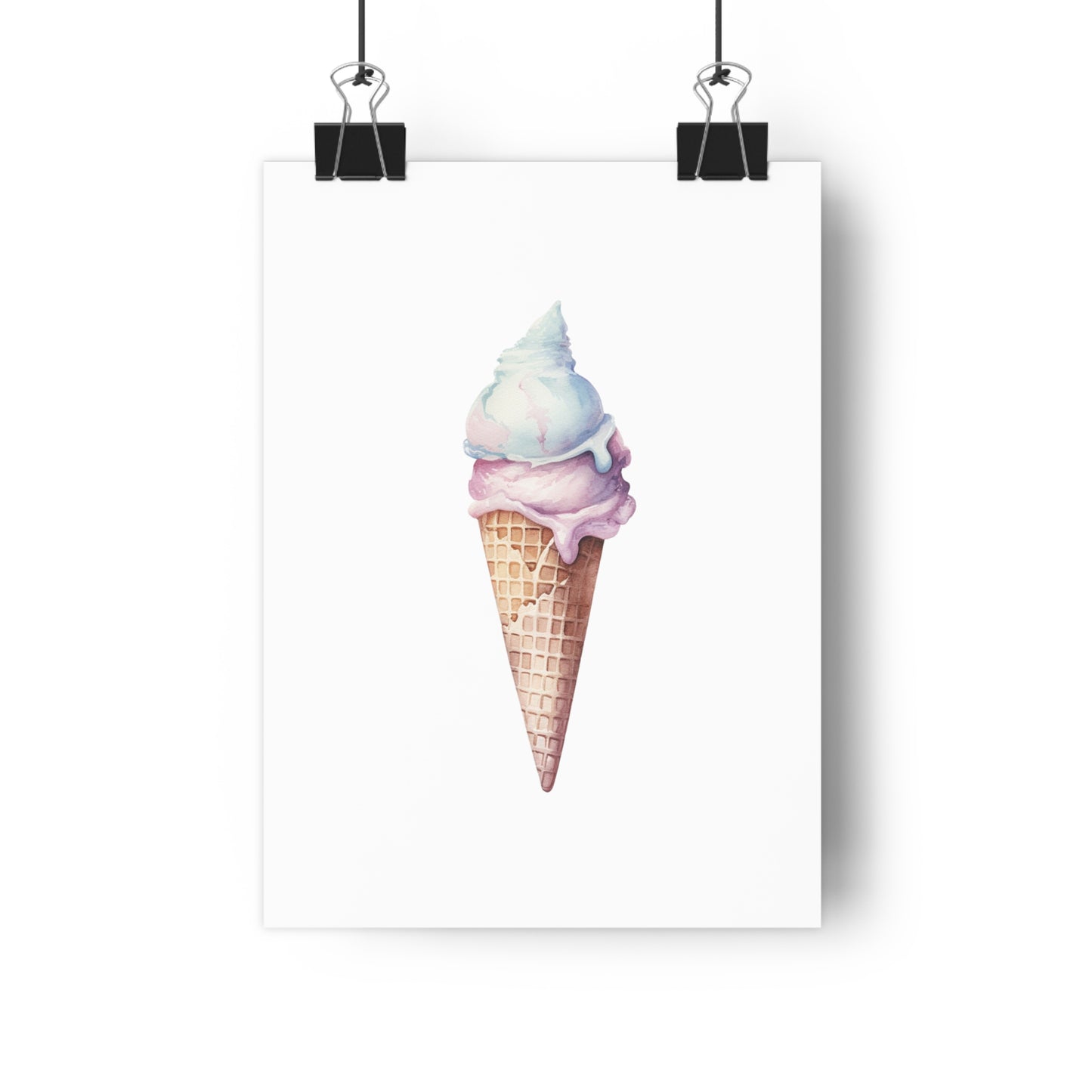 Giclée Art Print Watercolor Candy Land Ice Cream