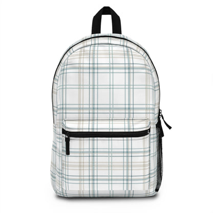 Backpack- Creamy Mint Plaid