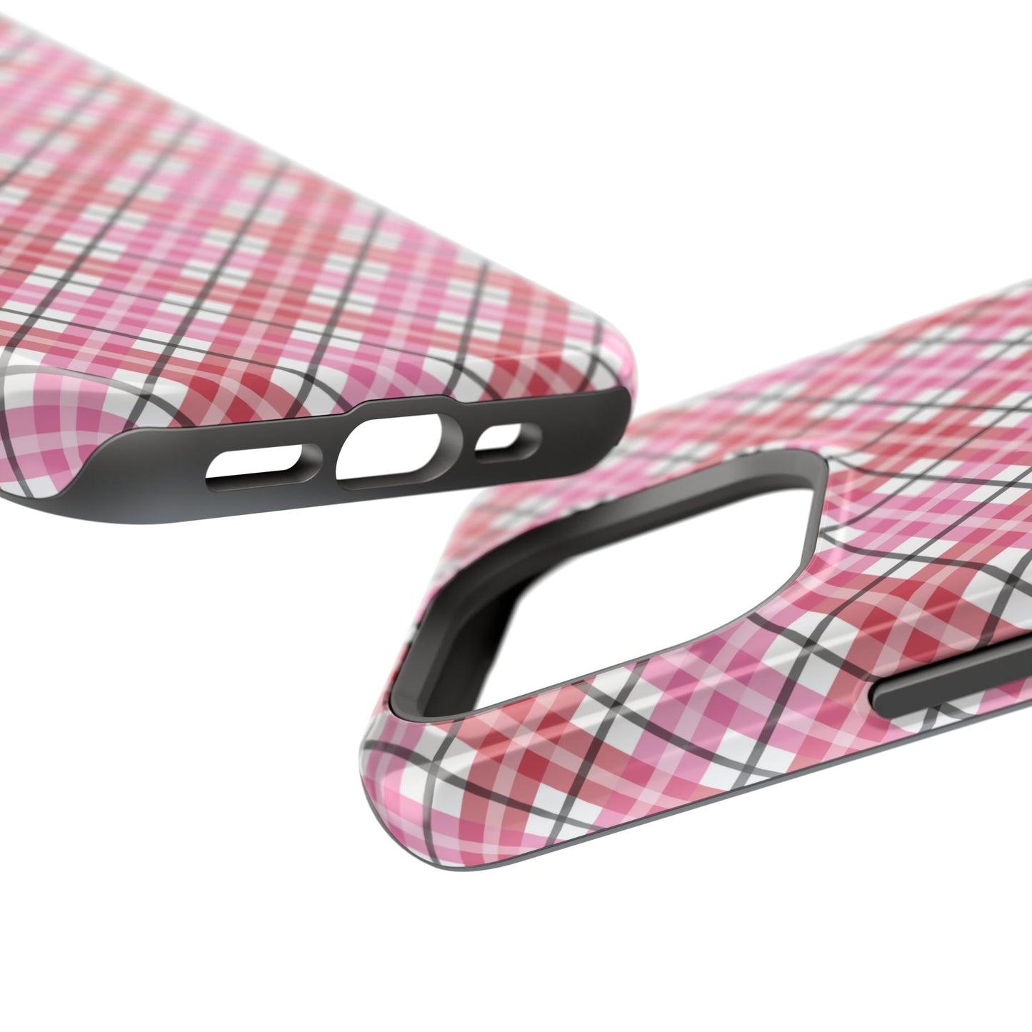 Impact-Resistant Phone Case - Valentine Plaid