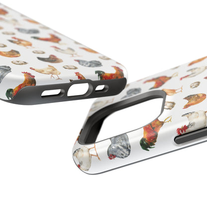 Impact-Resistant Phone Case - Chicken Love