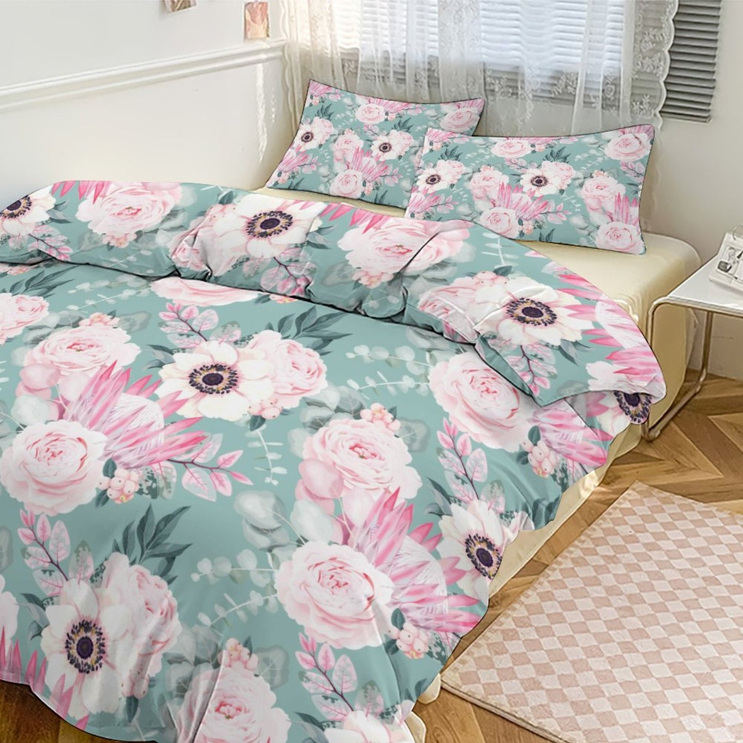 Duvet Bedding Set-90"x90" Full-Queen Floral Fun Duvet