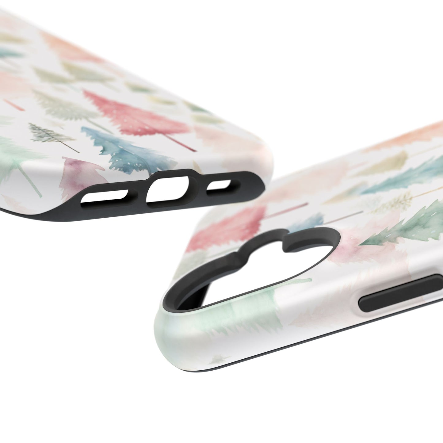 Watercolor Christmas Trees Impact-Resistant Phone Case