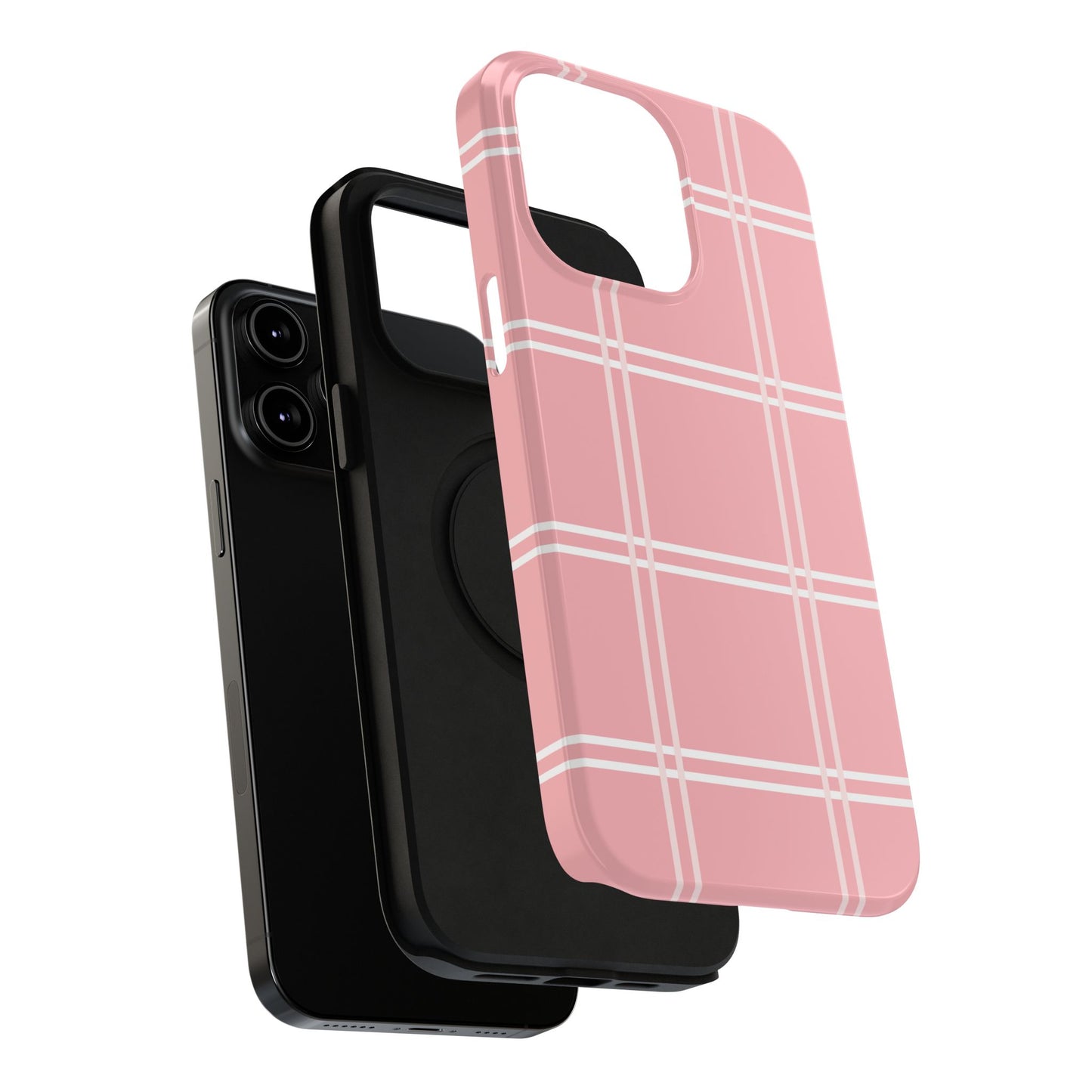 Impact-Resistant Phone Case -Girly Plaid