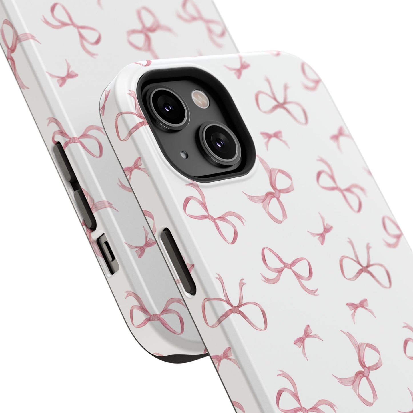 Impact-Resistant Phone Case - Coquette Bows Pink