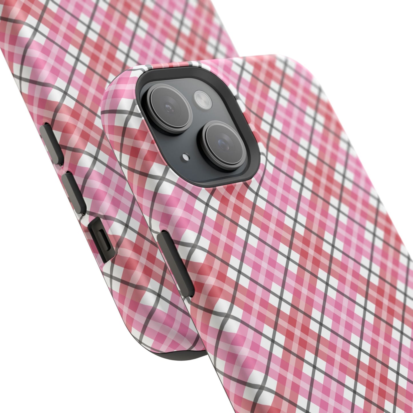 Impact-Resistant Phone Case - Valentine Plaid