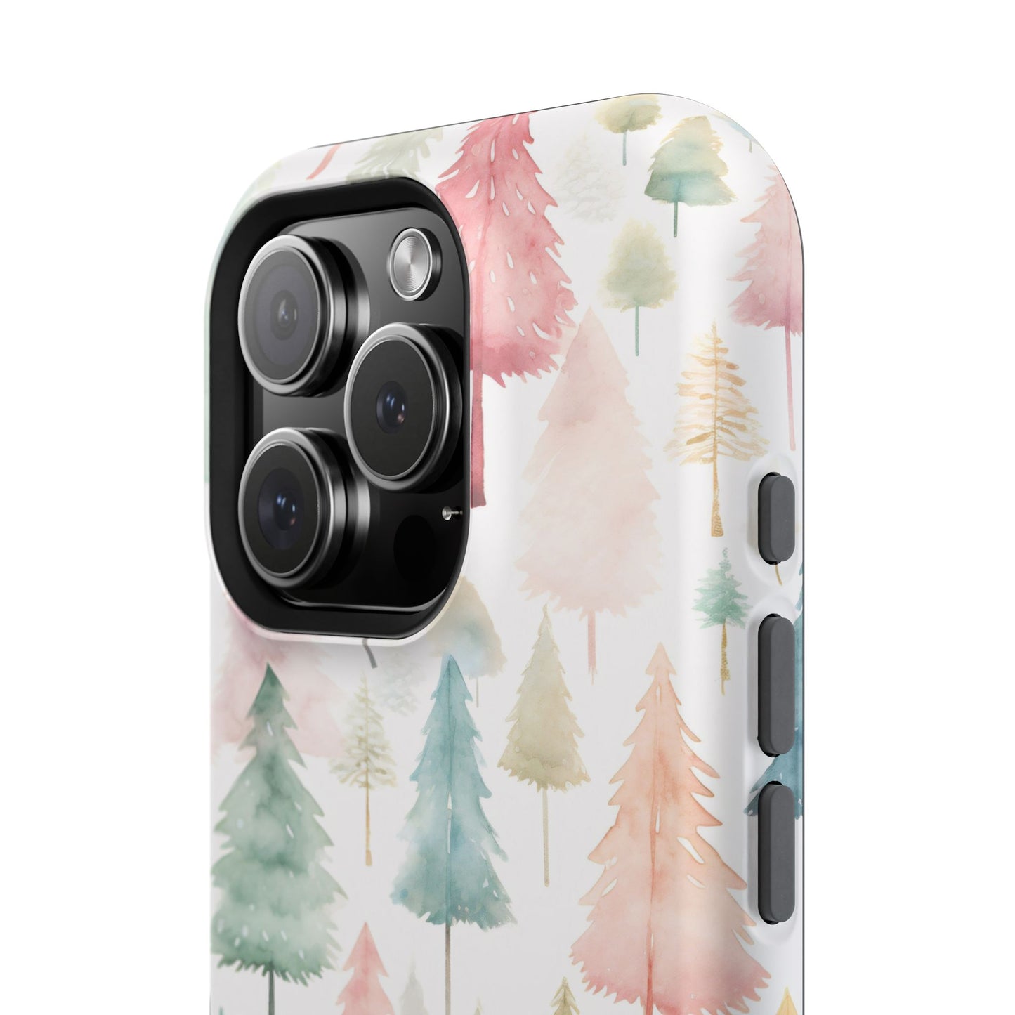 Watercolor Christmas Trees Impact-Resistant Phone Case