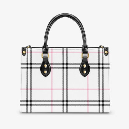 Structured Handbag- Preppy Pink Plaid