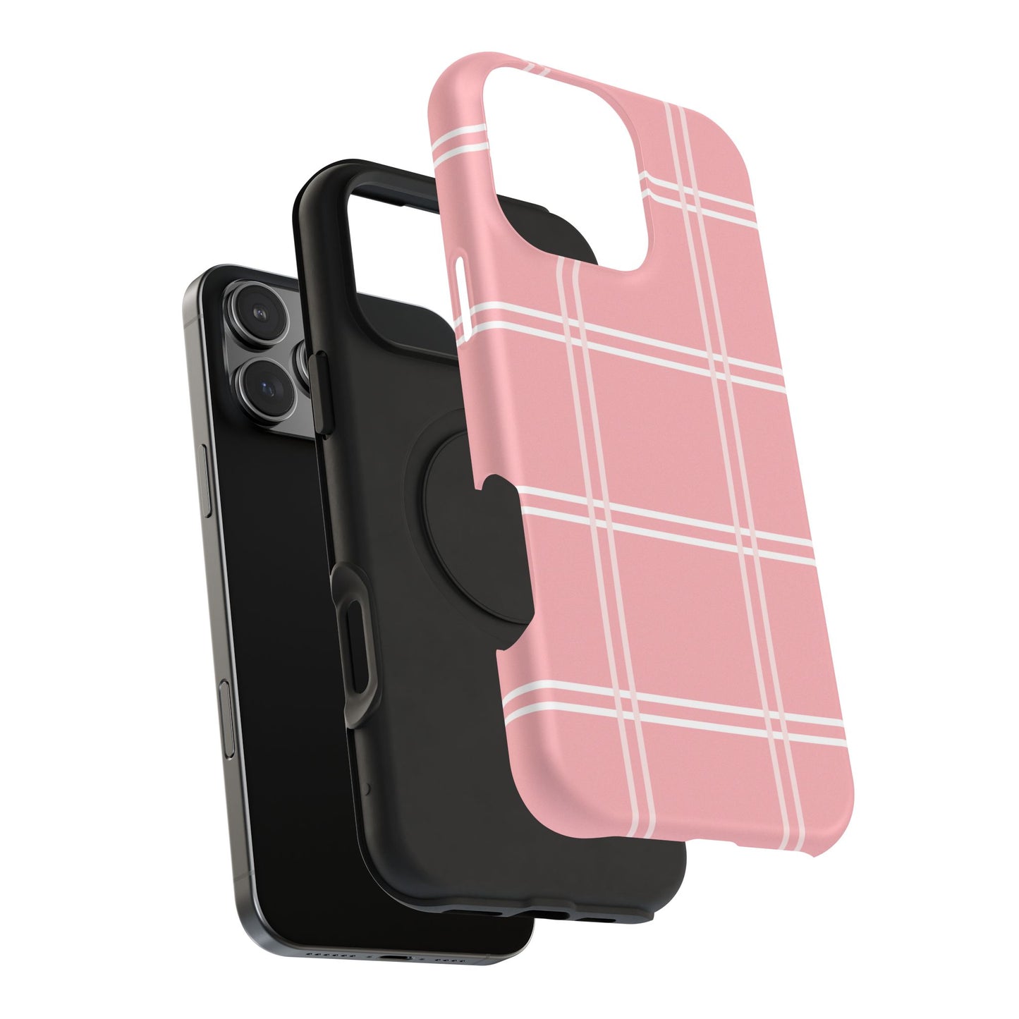 Impact-Resistant Phone Case -Girly Plaid