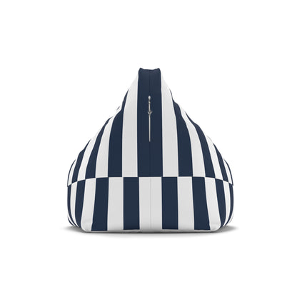 Nautical Navy Stripe Bean Bag Chair Cover