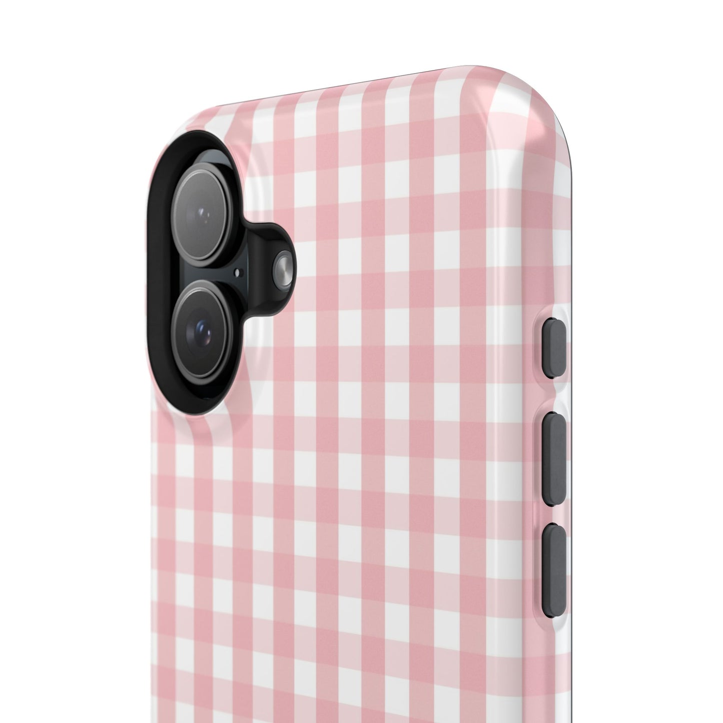 Impact-Resistant Cases -Pink Gingham