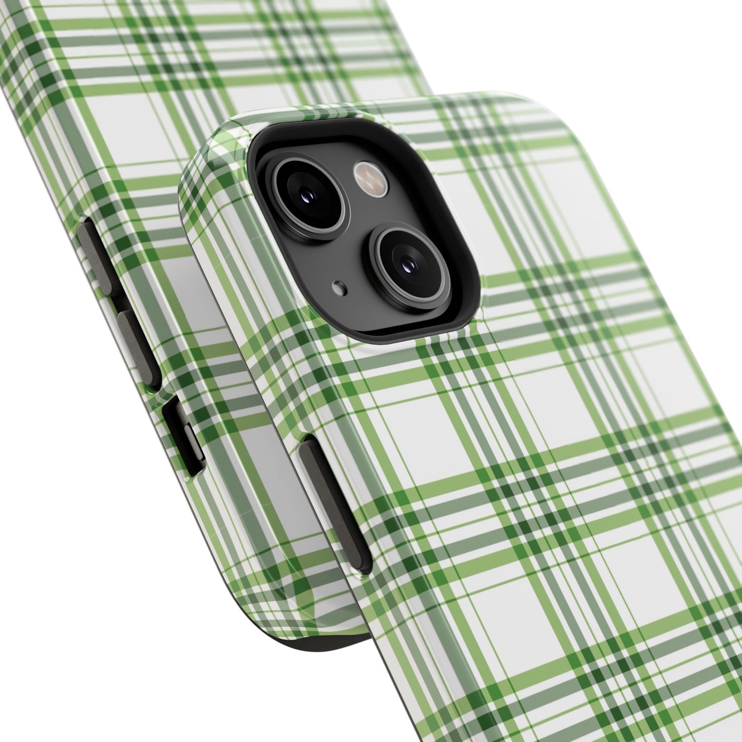 Impact-Resistant Phone Case -St. Patrick's Day Plaid