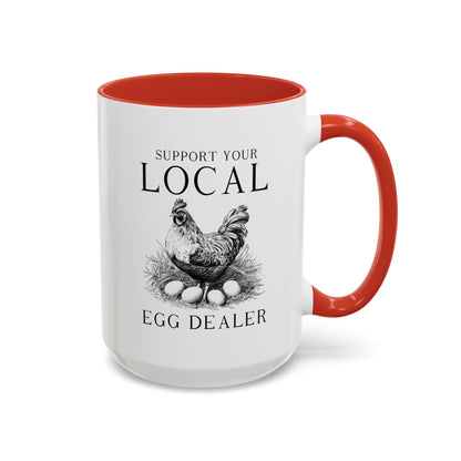 Accent Coffee Mug (11, 15oz)- Egg Dealer