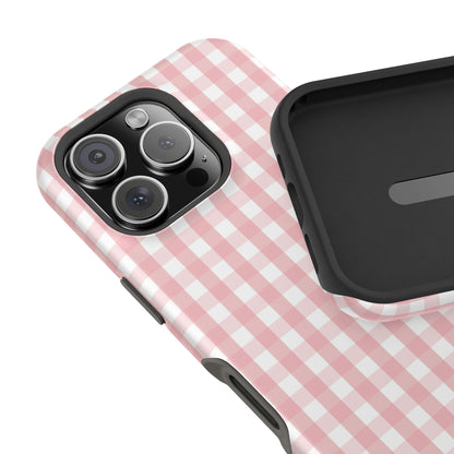 Impact-Resistant Cases -Pink Gingham