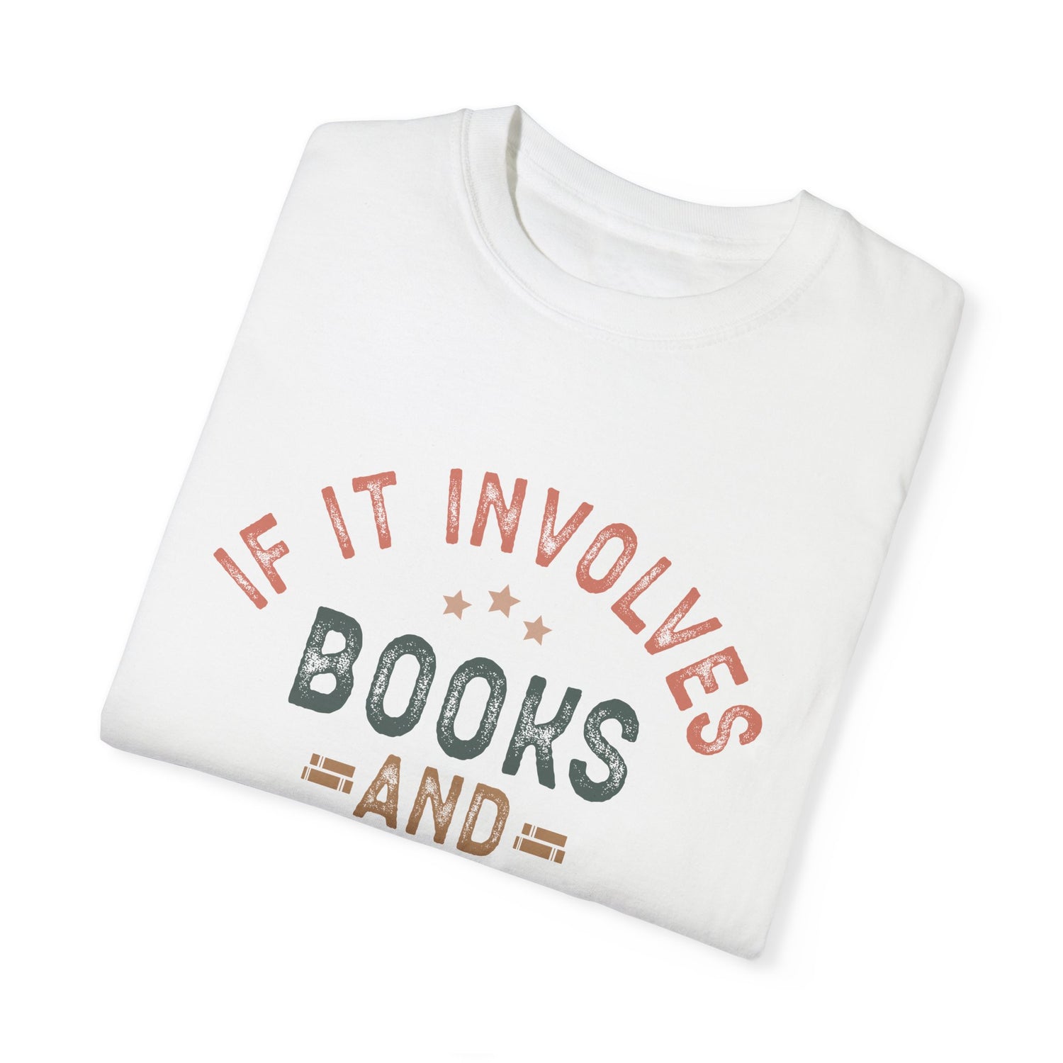 Funny Unisex T-shirt: Books and Pajamas