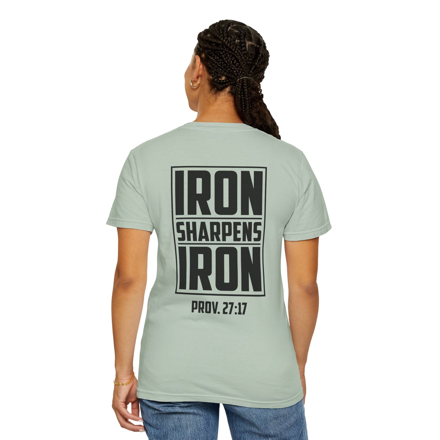 Inspirational Unisex T-Shirt, Motivational Tee for Everyday Wear, Iron Sharpens Iron, Christian Gift, Casual Fashion