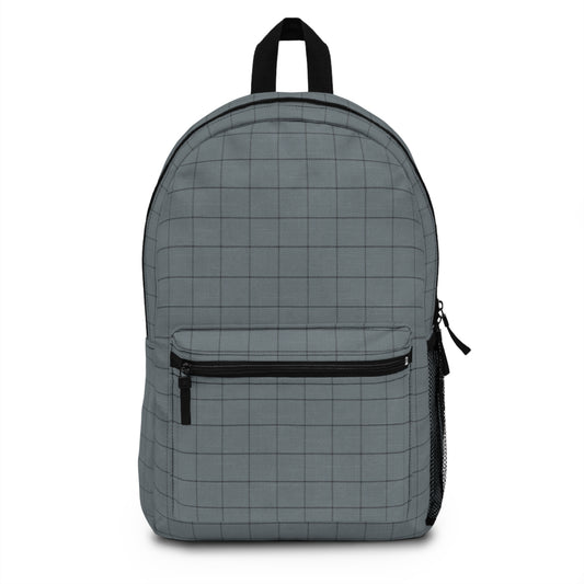 Backpack- Grid Blue and Black