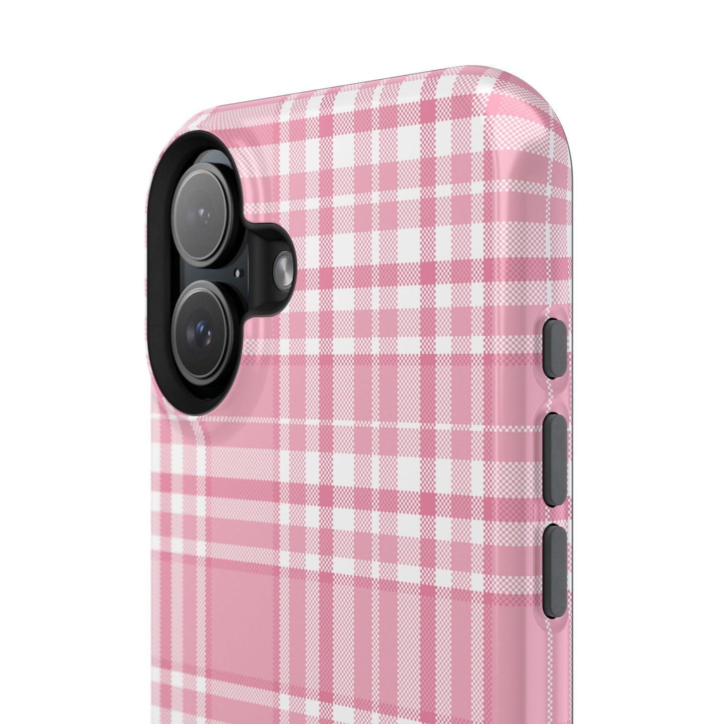 Impact-Resistant Phone Case - Easter Plaid Pink