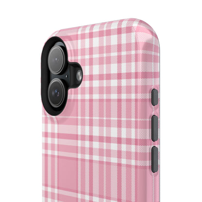 Impact-Resistant Phone Case - Easter Plaid Pink