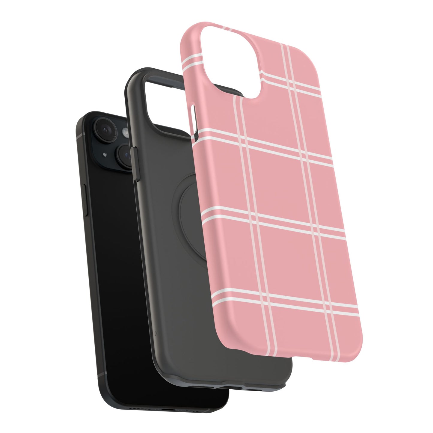 Impact-Resistant Phone Case -Girly Plaid