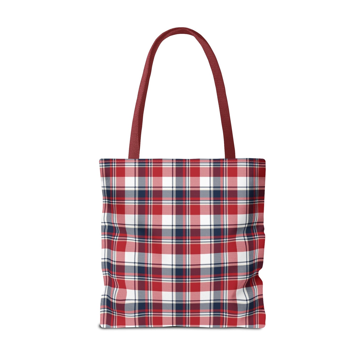 4th of July Plaid Tote Bag