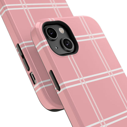 Impact-Resistant Phone Case -Girly Plaid