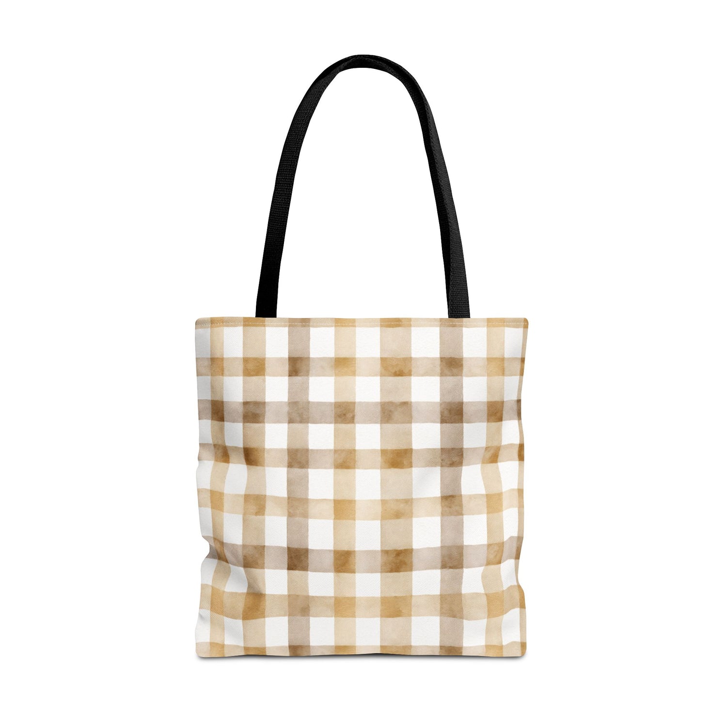 Chic Gingham Fall Tote Bag