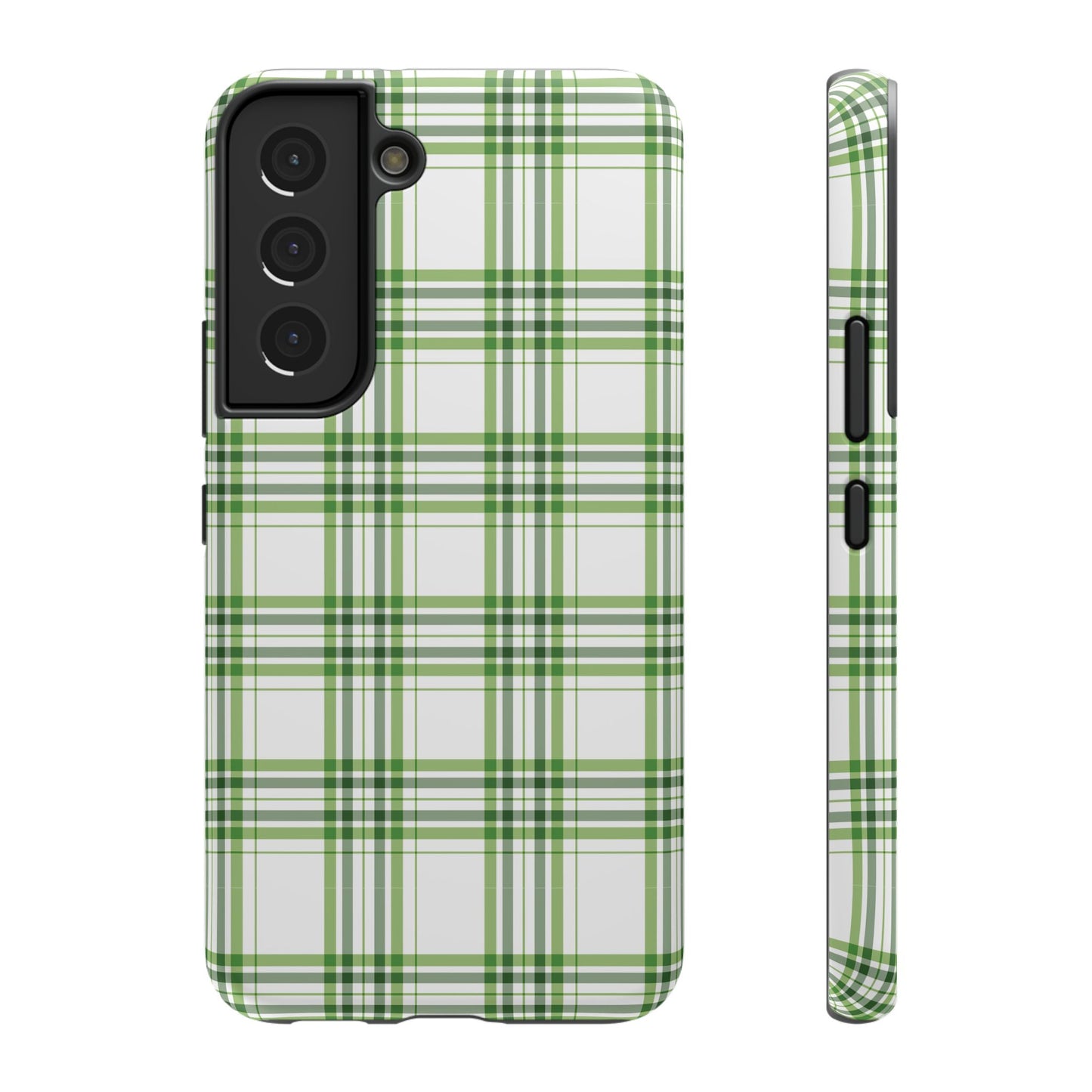 Impact-Resistant Phone Case -St. Patrick's Day Plaid