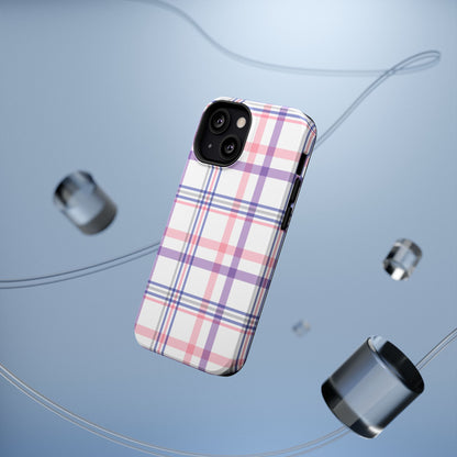 Impact-Resistant Cases - Spring Plaid Pink Purple