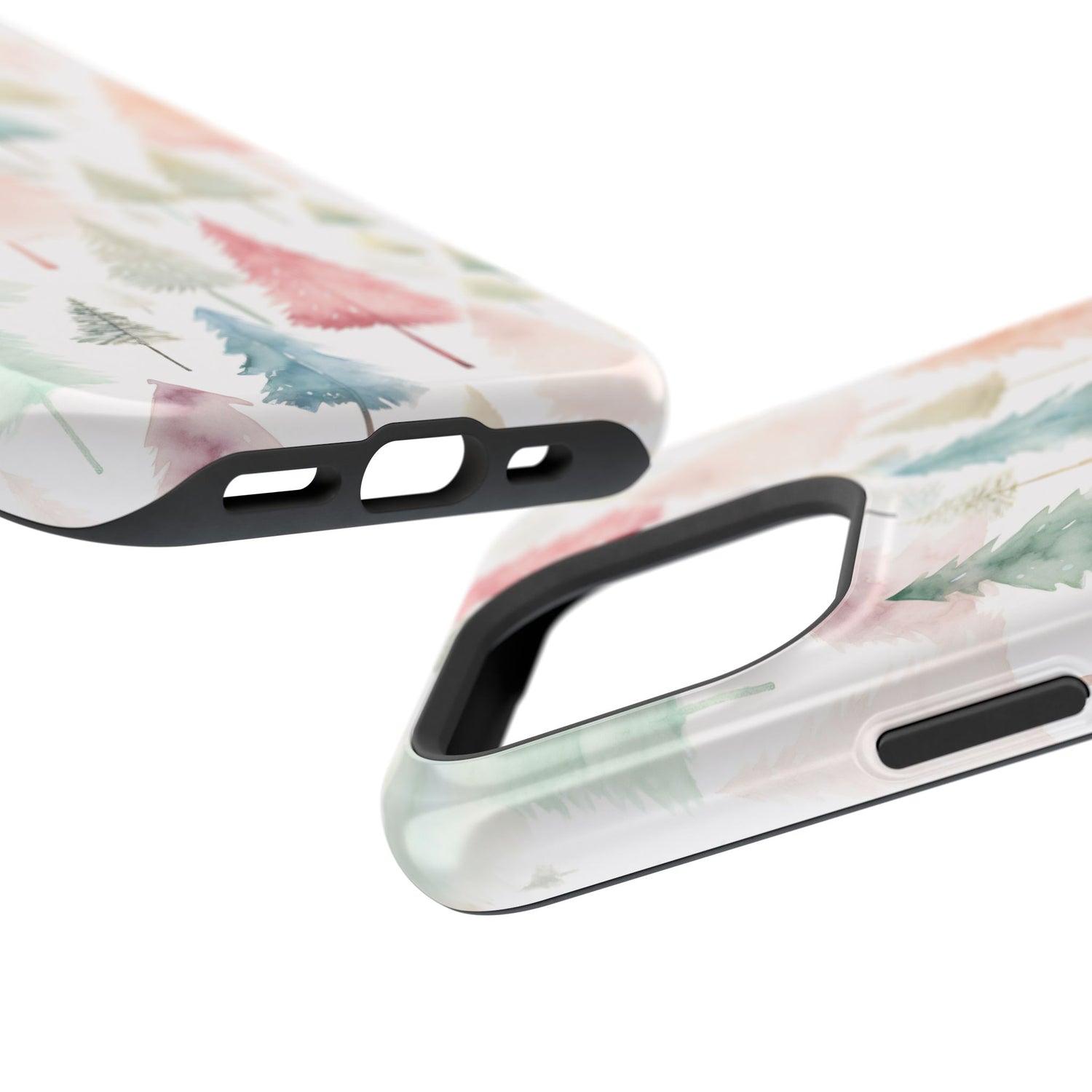 Watercolor Christmas Trees Impact-Resistant Phone Case, iPhone, Samsung