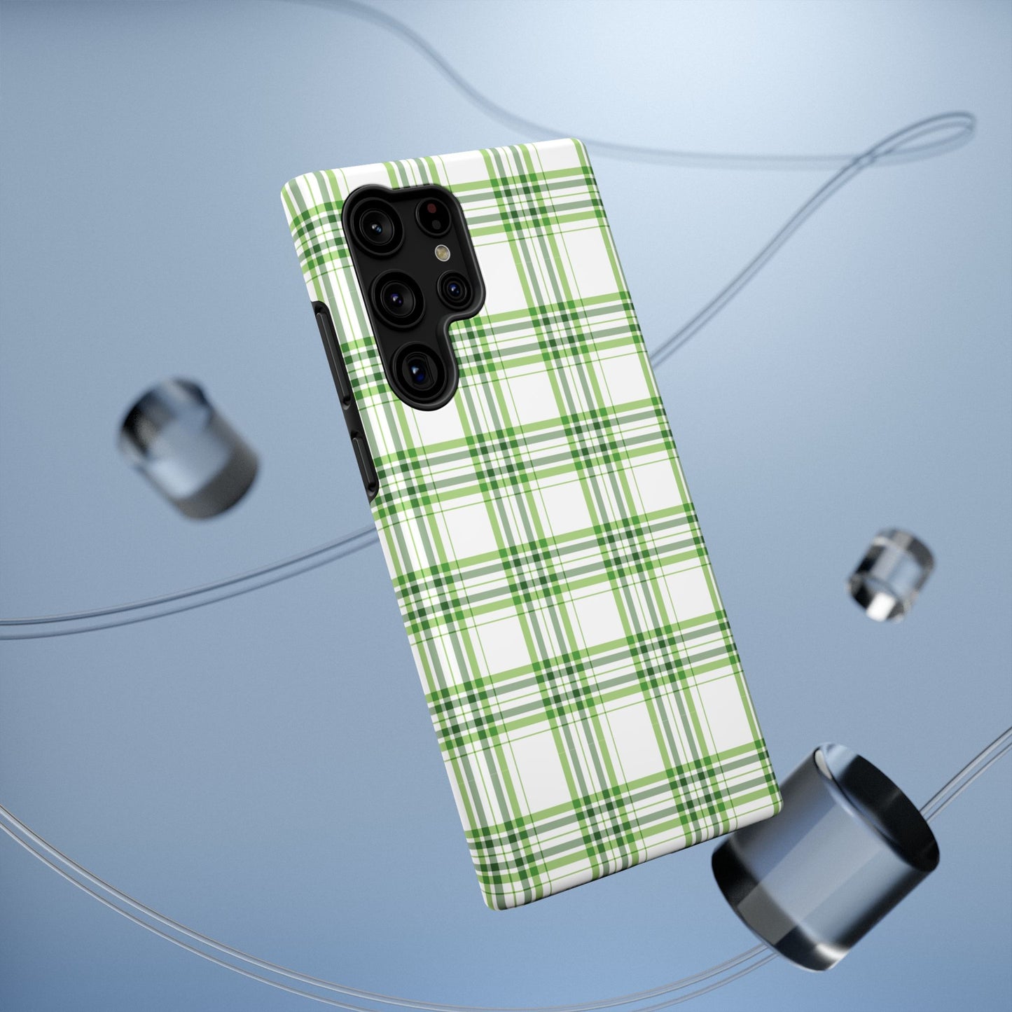 Impact-Resistant Phone Case -St. Patrick's Day Plaid