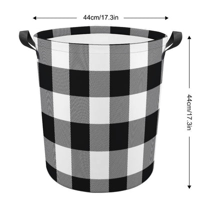 Collapsible Laundry Hamper- Farmhouse Buffalo Plaid