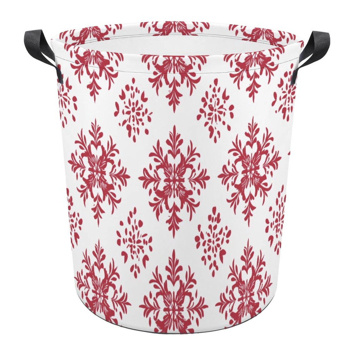 Collapsible Laundry Hamper- Elegant Snowflakes