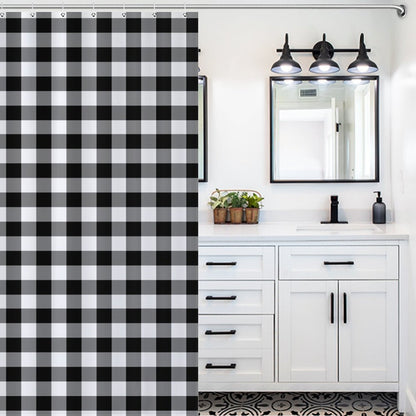 Lightweight Shower Curtain-Buffalo Plaid