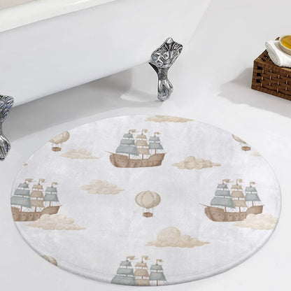 Round Coral Velvet Warm Floor Mat/Rug Memories of Dreams Pirate Ships
FREE SHIPPING