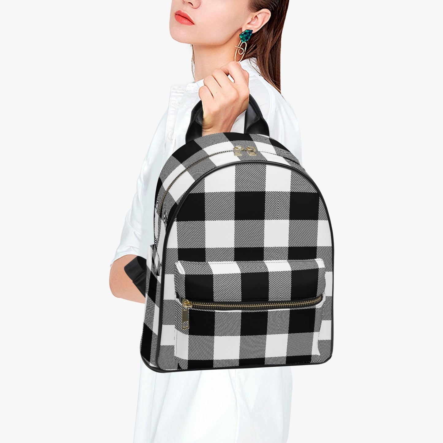 Backpack Purse- Buffalo Plaid