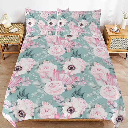 Duvet Bedding Set-90"x90" Full-Queen Floral Fun Duvet